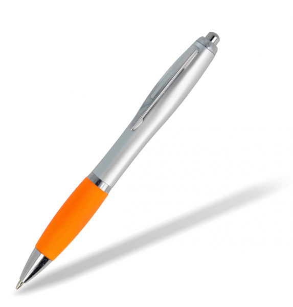 Kunststoffkugelschreiber-toppy-silver-orange