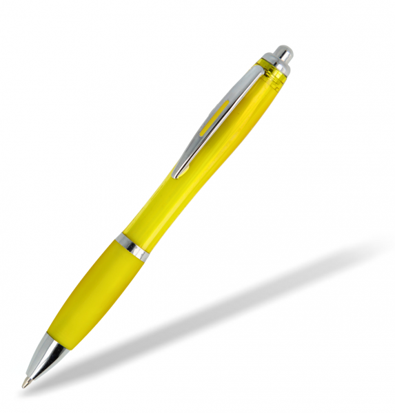 Kunststoffkugelschreiber-Toppy-Clear-gelb