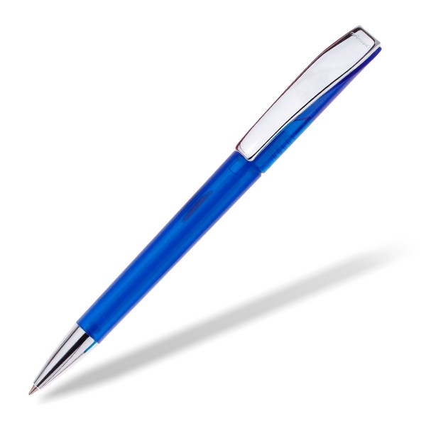 Kugelschreiber EVO Transparent Metall blau