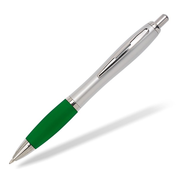 Kugelschreiber Toppy silver grün