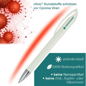 Werbekugelschreiber mit antimikrobieller Wirkung Werbekugelschreiber mit antimikrobieller Wirkung