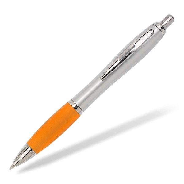 Kugelschreiber Toppy silver orange