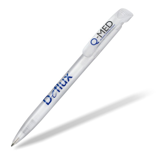 Kugelschreiber Ritter Pen Clear Frozen weiß