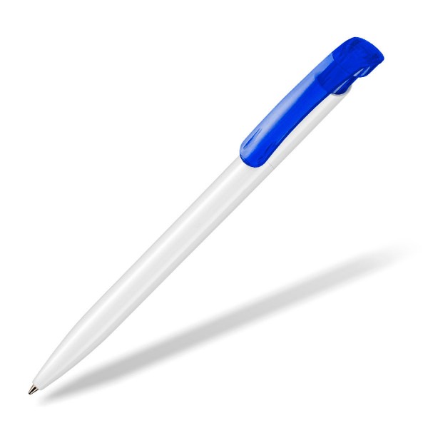Ritter Pen clear solid transparent Clip blau