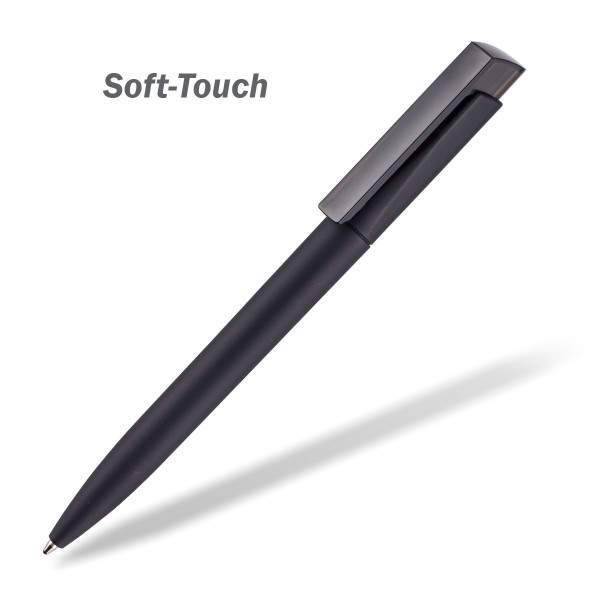 Kugelschreiber Fresh Soft Touch schwarz