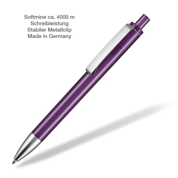 Kugelschreiber Exos transparent violett