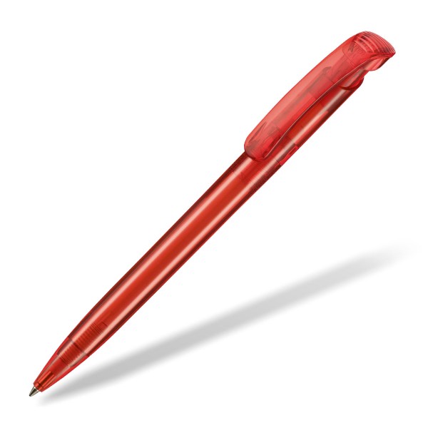 Kugelschreiber Ritter Pen Clear Transparent rot