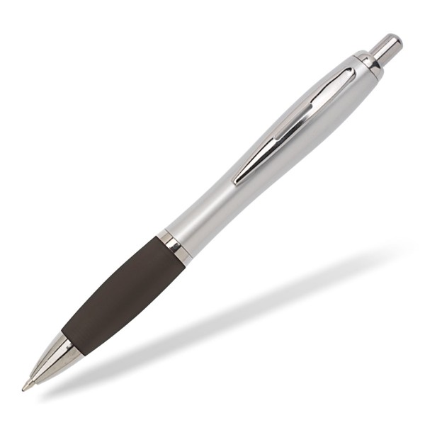 Kugelschreiber Toppy silver schwarz
