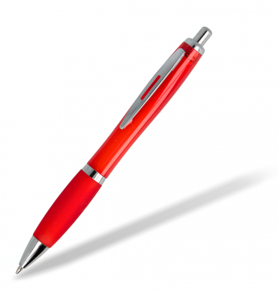 Kunststoffkugelschreiber-Toppy-Clear-rot