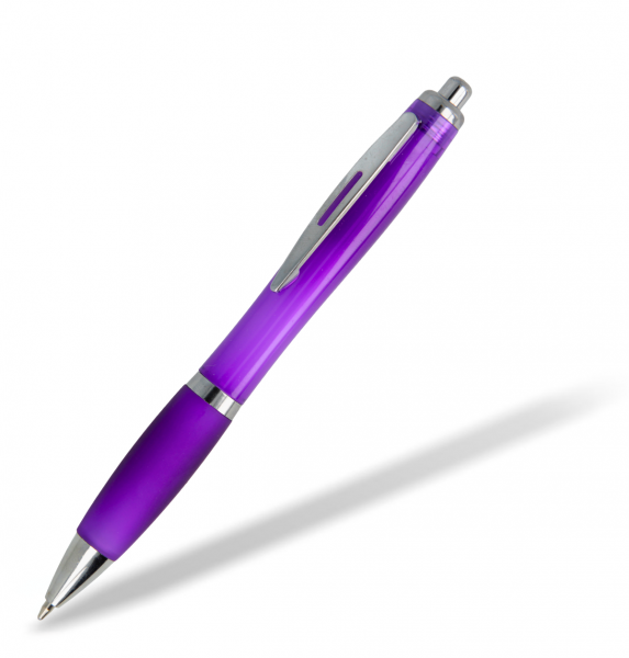 Kunststoffkugelschreiber-Toppy-Clear-lila
