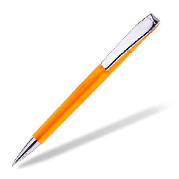 Kugelschreiber EVO Transparent Metall orange