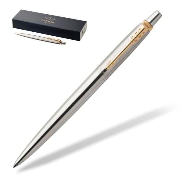 Parker Jotter Edelstahl mit Goldclip