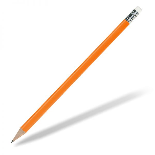 bleistift-mit-radierer-glanzlack-orange