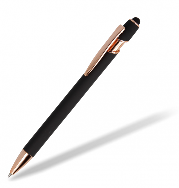 Metallkugelschreiber-Tamiro-Rosegold-schwarz
