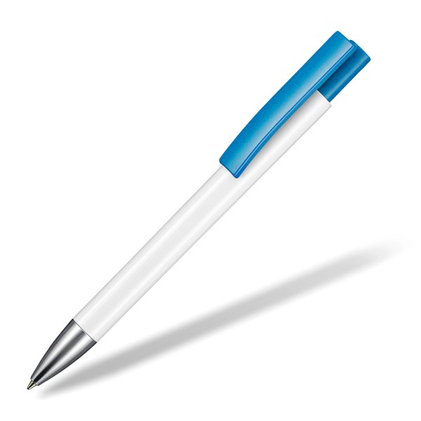 Ritter Pen Stratos weiß Clip hellblau