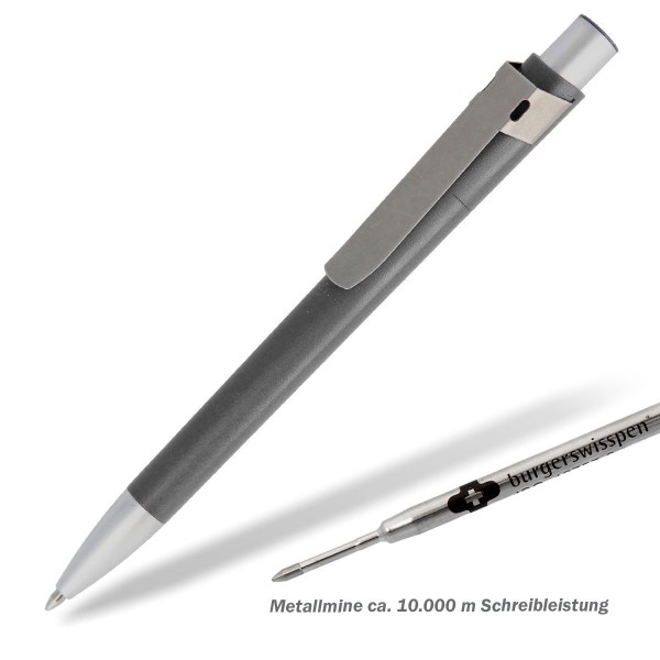 Kugelschreiber-alpha-basic-grau