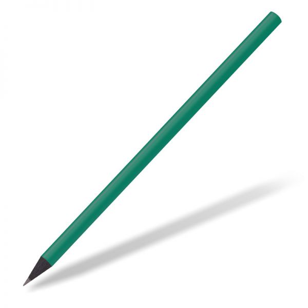 Bleistift-schwarz-durchgefaerbt-gruen