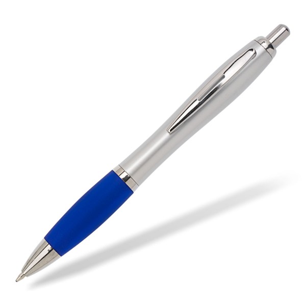Kugelschreiber Toppy silver blau